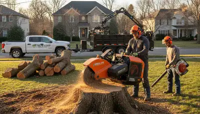 Professional stump removal service in Omaha, NE with expert tree grinding and extraction