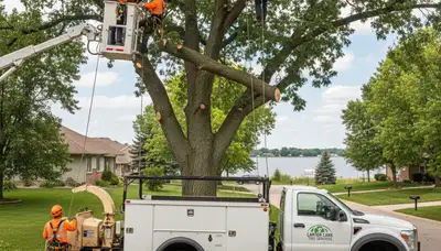 Professional tree removal service in Omaha, NE by treetrimmingomahane.com experts