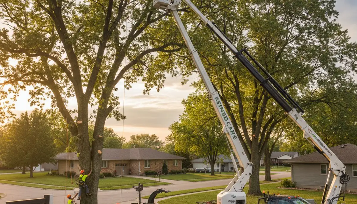 Professional tree removal service in Omaha, NE by certified arborists at TreeTrimmingOmahaNE